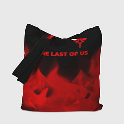 Сумка-шоппер The Last Of Us - red gradient посередине