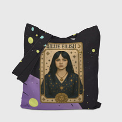Сумка-шопер Билли Айлиш в стиле Таро, цвет: 3D-принт