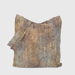 Сумка-шопер Стимпанк элементы, цвет: 3D-принт