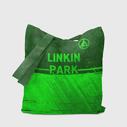 Сумка-шоппер Linkin Park 2024 - green gradient посередине