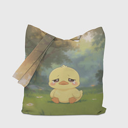 Сумка-шопер Маленький утенок на поляне, цвет: 3D-принт