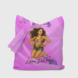 Сумка-шопер Lana Del Rey прыгает, цвет: 3D-принт