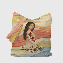 Сумка-шоппер Lana Del Rey в платье с цветами