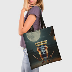 Сумка-шопер Cappuccino Assassino мем, цвет: 3D-принт — фото 2