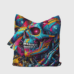 Сумка-шоппер Cyber skull - pattern