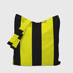 Сумка-шоппер Color yellow black line