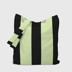 Сумка-шопер Color light green black line, цвет: 3D-принт