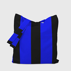 Сумка-шоппер Color blue black stripes
