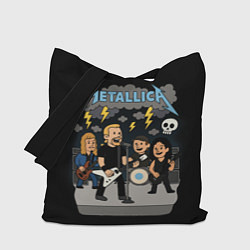 Сумка-шоппер Металлика, мультяшный стиль