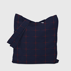 Сумка-шопер Color dark blue red crosses, цвет: 3D-принт