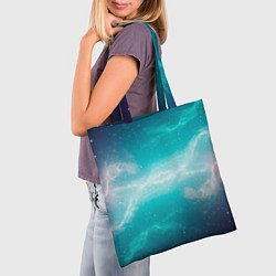 Сумка-шопер Галактическое сияние небес, цвет: 3D-принт — фото 2