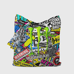 Сумка-шоппер Monster energy logo brend