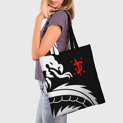 Сумка-шопер Doom dragon steel, цвет: 3D-принт — фото 2