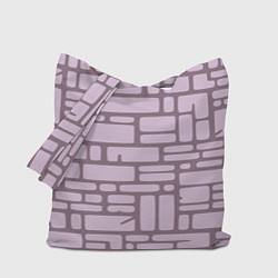 Сумка-шопер Кирпичная кладка, цвет: 3D-принт
