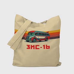 Сумка-шоппер Ретро автобус ЗИС-16 поп-арт