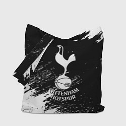 Сумка-шопер Тоттенхэм белые брызги красок, цвет: 3D-принт