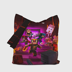 Сумка-шоппер Майнкрафт в подземелье