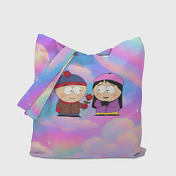 Сумка-шопер Стэн дарит цветочек Венди, цвет: 3D-принт