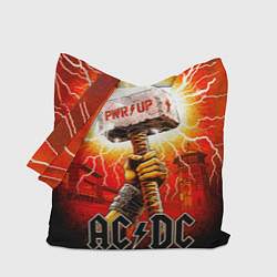 Сумка-шопер Power up - ACDC, цвет: 3D-принт