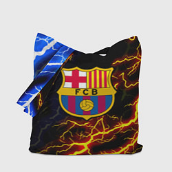 Сумка-шопер Барселона неоновый шторм, цвет: 3D-принт