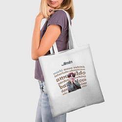 Сумка-шопер Чимин - BTS, цвет: 3D-принт — фото 2