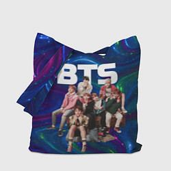 Сумка-шоппер BTS фотосессия на диване