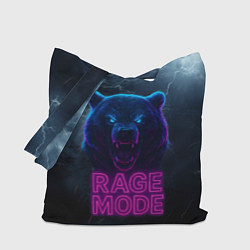 Сумка-шоппер Rage mode злой медведь
