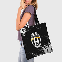Сумка-шопер Ювентус пипл краски, цвет: 3D-принт — фото 2