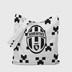 Сумка-шопер Juventus x minecraft pattern, цвет: 3D-принт