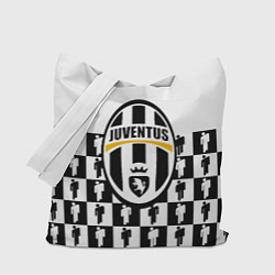Сумка-шопер Juventus болельщики паттерн, цвет: 3D-принт