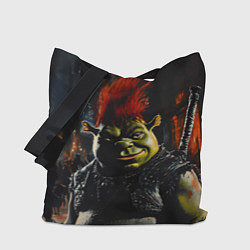 Сумка-шопер Шрек боец с катаной, цвет: 3D-принт