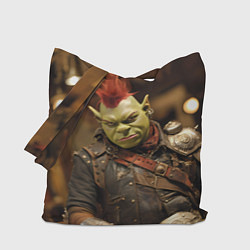 Сумка-шопер Шрек панк в человеческом облике, цвет: 3D-принт