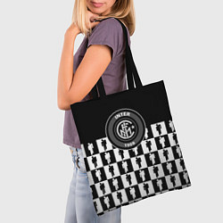 Сумка-шопер Inter люди спорт паттерн, цвет: 3D-принт — фото 2