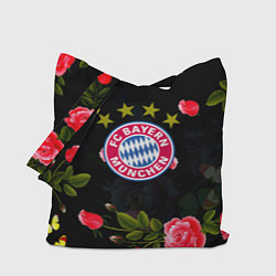 Сумка-шопер Бавария Мюнхен розы, цвет: 3D-принт