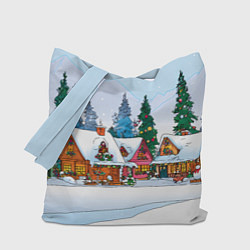 Сумка-шоппер Новогодник дворик