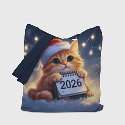 Сумка-шоппер Кот который ждет новый год