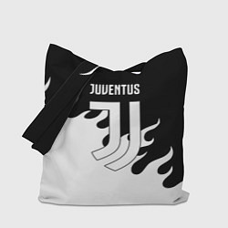 Сумка-шопер Ювентус огонь текстура, цвет: 3D-принт