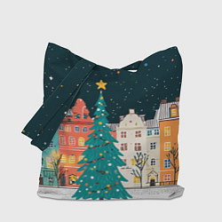 Сумка-шоппер Новогодняя ночь в городе