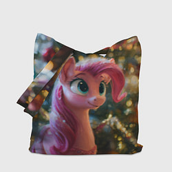 Сумка-шопер Милая лошадка с розовой гривой, цвет: 3D-принт