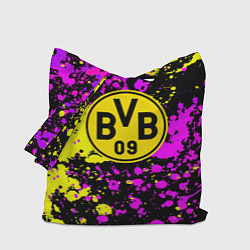 Сумка-шопер Borussia абстрактные краски текстура, цвет: 3D-принт
