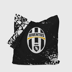 Сумка-шопер Ювентус черепа краски, цвет: 3D-принт