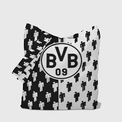 Сумка-шоппер Borussia черно белые люди