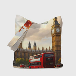 Сумка-шопер Лондон в осеннем сиянии, цвет: 3D-принт