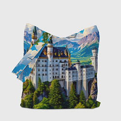 Сумка-шопер Сказочный Нойшванштайн, цвет: 3D-принт
