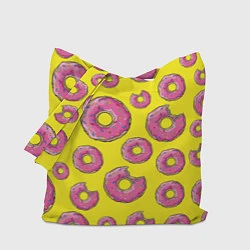 Сумка-шопер Пончики Гомера, цвет: 3D-принт