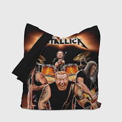 Сумка-шопер Metallica Band, цвет: 3D-принт