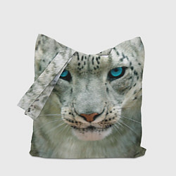 Сумка-шопер Снежный барс, цвет: 3D-принт