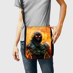 Сумка на плечо Disturbed: Monster Flame, цвет: 3D-принт — фото 2