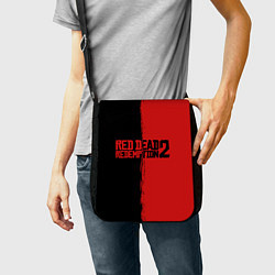 Сумка на плечо RDD 2: Black & Red цвета 3D-принт — фото 2
