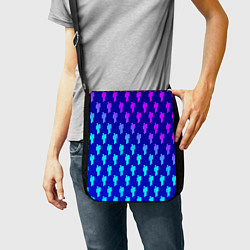 Сумка на плечо Billie Eilish: Violet Pattern, цвет: 3D-принт — фото 2